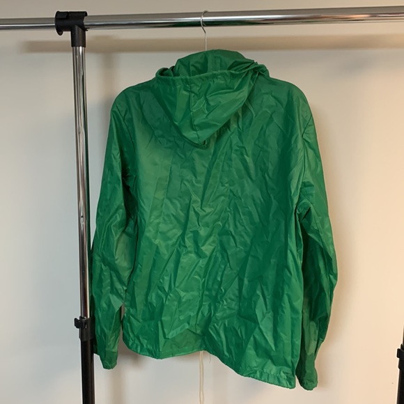 Vintage The Fox JCPenney Green Half-Zip Windbreaker Hoodie Size M - Picture 5 of 5